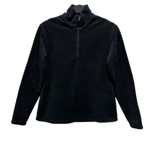 Vintage Patagonia Capilene Black Fleece Pullover 1/4 Zip  Womens Size Small